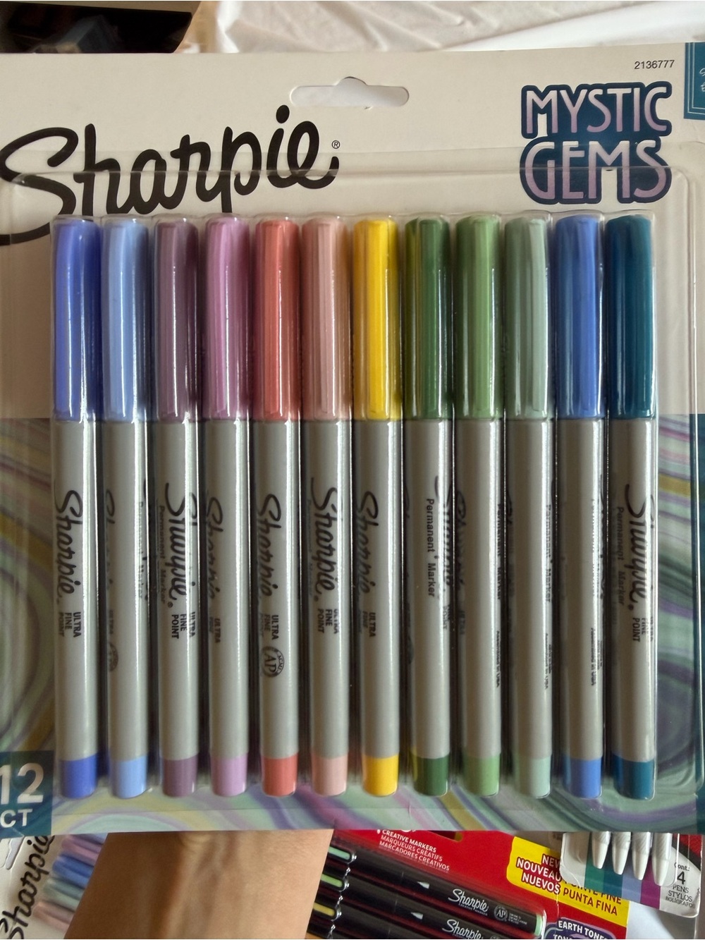 Sharpie Mystic Gems Fine Point Marker Set - Assorted Pastel & Jewel Colors